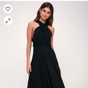 Lulus Tricks of the Trade Black Maxi Dress